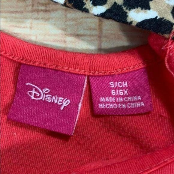 RELISTED Girls Tee Bundle - Small Mickey Mouse Leopard Pink - Picture 4 of 8